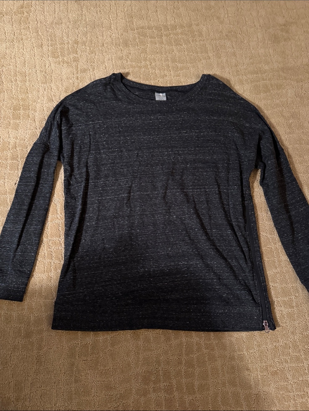 CALIA by Carrie Underwood Women's Dark Heather Gray Long Sleeve Top